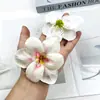 Cabezas de Flor de Lirio Simuladas de Doble Pétalo de Colores Kit de Materiales para Accesorios de Cabello DIY Pasador de Flor Artificial Accesorios Kit de Materiales Pared de Flores de Boda Pequeños Adornos