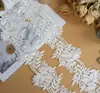 Acessórios de acabamento em renda bordada solúvel em água com borda ondulada espessa de alta qualidade, materiais DIY para artesanato, decoração de véu de noiva