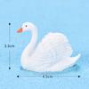 Estilo Ins Hermoso Cisne Blanco Micro Paisaje Adornos de Resina Joyería Carnosa Adornos de Regalo Creativo Zakka