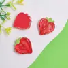 Pegatinas de Frutas Transparentes Tridimensionales Fresa Sandía Manzana Accesorios DIY Pasador Imán para Refrigerador Accesorios de Material