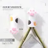 Estilo Ins Urso Fofo Tesoura para Cutícula e Pele Morta Capa Protetora Pinça de Silicone Garra de Gato Elástica Capa Protetora Anti-Queda