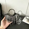 Bolso Pequeño con Borla 2026, Bolso de Noche de Comercio Exterior, Bolso de Hombro, Bolso Cruzado para Labial, Bolso de Noche Transfronterizo para Mujer