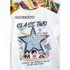 Camisetas Personalizadas Uniforme Turma de Formatura Alunos do Jardim de Infância e Ensino Fundamental Autorretrato Pai-Filho Manga Curta Camisas Esportivas Culturais com Texto Impresso DIY