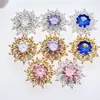 Copo de Nieve de Cobre Chapado en Oro de 18 Quilates Multi-Pieza Accesorios de Joyería DIY al por Mayor del Fabricante