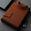 Suéter de cuello alto para hombre de 31 colores directo de fábrica, color liso, grueso, holgado, casual, tejido versátil, top para hombre
