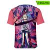 Angelsofdeath Periférico Estilo Coreano Casual 3D Camiseta de Manga Corta con Cuello Redondo para Mujer Moda al por Mayor Versátil