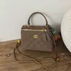 Bolsa Pequena de Corrente para Mulheres 2025 Nova Tendência Moda Simples Estilo Estrangeiro Acolchoada Bolsa Transversal Textura de Mão Pequena Quadrada