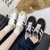 Sapatos de Treinamento Moral de Solado Grosso para Mulheres 2025 Primavera e Outono Novo Ins Moderno Estação Europeia Casual Esportivo Versátil Tênis Estudantis