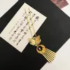 Estilo Chinês Novo Estilo Chinês Franja Dourada com Pérolas Grampo de Cabelo Acessórios de Cabelo Feminino Grampo de Cabelo em Forma de U Adorno de Cabeça