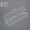 Caja plana rectangular transfronteriza, caja vacía de plástico transparente, accesorios de papelería, caja de embalaje de plástico para ferretería, caja de almacenamiento para uñas postizas