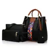 Bolsas para Mujer 2024 Nuevo Conjunto de Cuatro Piezas de Moda Europea y Americana: Bolso Tote, Bolso de Hombro, Bolso Cruzado, Bolso Cubo, Bolso de Mano Mult piez