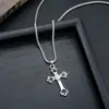Collar Cruzado Transfronterizo para Hombre, Moderno, a la Moda, Retro, Versátil, de Alta Gama, Lujo Ligero, Sencillo, Joyería con Diseño Personalizado