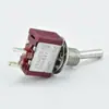 Interruptor basculante Mts-101 Interruptor de palanca pequeño de 6 mm Rojo 2 pines 2 posiciones 6A125V 3A250V
