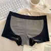 Ropa Interior de Algodón Estilo Neutro para Mujer, Cómodos y Transpirables de Algodón Puro, Refuerzo en la Entrepierna, Cintura Media, Cubre Cadera, Estilo Deportivo, Tallas Grandes, Bragas para Mujer