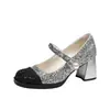 2026 Nuevos Zapatos Mary Jane para Mujer Estilo Hada Francesa Retro Tacones Altos Primavera Verano Tacón Grueso Zapatos de Salón JK Tacón Bajo