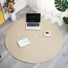Alfombra Redonda de Yute Sala de Estar Mesa de Café Dormitorio Tejida a Mano Lino Mesita de Noche Estilo Nórdico Tatami Suelo