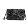 2024 Nova Bolsa Feminina Estilo Americano Portátil Elegante Retro Corrente Estampa de Leopardo Bolsa Casual Corrente de Deslocamento Crossbody Pequena Bolsa Quadrada