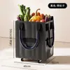 Bolsa de Compras com Rodas Hulken Supermercado Sacola de Mercado Bolsa de Armazenamento Bolsa Tecida Espessa Bolsa Impermeável com Carrinho