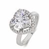 Anillo de Diamantes Amor Esmeralda Shake Tone con Transmisión en Vivo de Productos Anillo Tesoro de Color de Compromiso de Princesa Británica