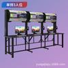 Mesa E-Sports Hotel Café Internet Escritorio Integrado de Doble Capa con Cerradura Antirrobo Módulo de Refrigeración Refrigerado por Aire Gabinete de Computadora Mesa y Silla
