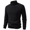 Suéter de cuello alto de invierno para hombre transfronterizo, una capa base cálida casual, moderna y versátil para hombres jóvenes
