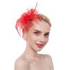Nueva horquilla de gasa europea y americana para el pelo, accesorio para fotos de fiestas, horquilla de plumas, tocado de novia