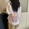 Bolsa Transversal Feminina 2026 Verão Nova, Bolsa Simples para Celular, Bolsa de Ombro Casual Versátil, Bolsa para Garrafa de Água de Estudante, Tendência