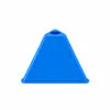 Em estoque cone de treinamento marcador triangular com furo pode inserir vara marcador de ponto barril futebol basquete agilidade slalom cone de marcação de campo