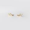 3485 Pendientes Compactos de Moda con Forma de Serpiente con Diamante Personalidad Temperamento Pendientes de Serpiente Pequeños Joyería de Oreja Viento Frío Simple