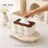 Caixa de Lenço Dinossauro de Desenho Animado para Banheiro de Casa, Multifuncional, Sem Perfuração, Montada na Parede, Prateleira de Armazenamento de Grande Capacidade, Caixa de Papel
