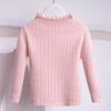 [em estoque suéter de gola alta para meninas outono e inverno novo gola de renda estilo western para meninas base