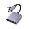 Adecuado para teléfonos móviles y tabletas Apple, Lector de tarjetas dos en uno para tarjetas SD y TF, Tarjeta de memoria, Lector de tarjetas de cámara