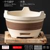 Estufa redonda para hacer té barbacoa exterior de invierno estufa pequeña de carbón estufa de calefacción interior estufa de carbón estufa con borde estilo japonés estufa de cerámica
