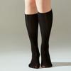 Calcetines de aceite de caballo talla grande longitud media pantorrilla calcetines de seda negra jk anti-enganches mm200 kg grasa calcetines transparentes para pantorrilla punta del pie longitud hasta la rodilla