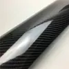 Adesivo de Carro 3D Fibra de Carbono Filme que Muda de Cor para Carro Adesivo de Porta Fibra de Carbono Brilhante 6D Cola J132