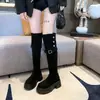 Botas de ciclismo de tacón alto con plataforma para mujer, nuevo estilo otoño 2026, forradas de felpa, botas largas de tacón alto hasta la rodilla, doble uso, botas largas elegantes y a la moda