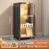 Villa para gatos jaula para gatos, lujosa casa de madera para gatos con puerta de cristal, casa para gatos con arenero integrado, nido para gatos transpirable y ahorrador de espacio