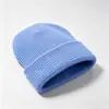 Touca de Tricô com Padrão de Escamas de Peixe Extra Grande e Larga, Touca com Textura Waffle, Touca de Lã Quente à Prova de Vento Sem Costura, Touca para Clima Frio Atacado