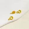 Ouro Areia Preserva Cor Flor Dupla Face Personagem Tofu Abóbora Lanterna Urso Contas Espaçadoras Moeda Contas para Miçangas Artesanais DIY Material