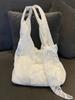 Primavera y Verano Nuevo Bolso de Hombro de Flores de Gasa Fresca Bolso de Lona Bordado de Hadas Bolso Tote de Mano/Axila