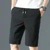Pantalones Cortos Casuales para Hombre de Verano, Pantalones Rectos Holgados de Longitud Media, Versátiles Pantalones Cortos de Cinco Puntos con Cintura Elástica, Ropa Casual de Moda Tendencia