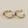 Traje de joyería simple de acero de titanio transfronterizo de 18k para mujer, anillo de circonita de acero inoxidable INS, pulsera de alta gama, joyería al por mayor