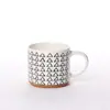 Caneca de Água Cerâmica Estilo Ins de Aparência Sofisticada, Copo Empilhável para Café, Caneca de Leite, Caneca Doméstica de Grande Capacidade, Pintada à Mão