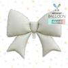 Mecrla Novo Balão de Folha de Alumínio Flutuante Grande com Estampado de Bolinhas Estreladas e Laço Fosco para Decoração de Festa de Aniversário
