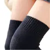 Calcetines hasta la rodilla gruesos de cachemira de color sólido Otoño e Invierno Nuevos estilo japonés Cálidos de talle alto Estilo Mori Calcetines Medias Calcetines de mujer