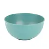 Tigela Listrada Criativa de Palha de Trigo para Cozinha Doméstica, Tigela de Arroz, Tigela para Sopa e Macarrão, Tigela de Frutas, Tigela de Plástico para Macarrão Instantâneo para Dormitório de Estudante
