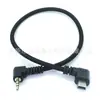 Mini 5P Doblez Izquierdo a DC2.5 TRRS Codo Negro Trenzado Exterior Cable de Datos Cable de Conexión de Alimentación