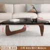 Nueva mesa de centro de cristal de alta gama para sala de estar, apartamento pequeño, lujo ligero, moderna americana, estilo ins, mesa de centro simple y creativa