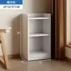 Estante de Livros Rack de Armazenamento de Chão Armário de Canto Armário Estreito de Parede Armário de Armazenamento Armário de Grade ao Lado da Cama Estante de Livros para Casa