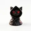 Figura de Gato Negro Estilo Oscuro Decoración de Halloween Ornamento de Gato de Resina para Escritorio Regalo de Fiesta Transfronterizo